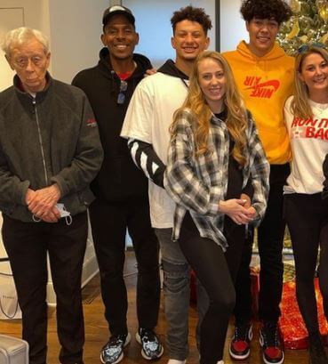 Sterling Skye Mahomes family, including parents, grandparents, and great grandfather